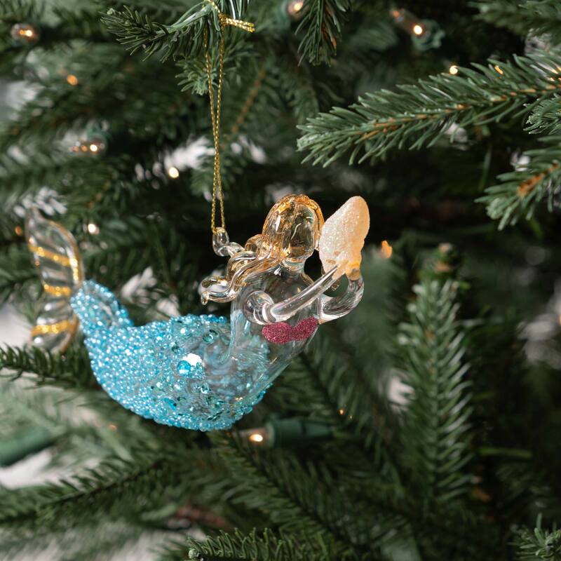 Swimming Mermaid Christmas Xmas Ornament