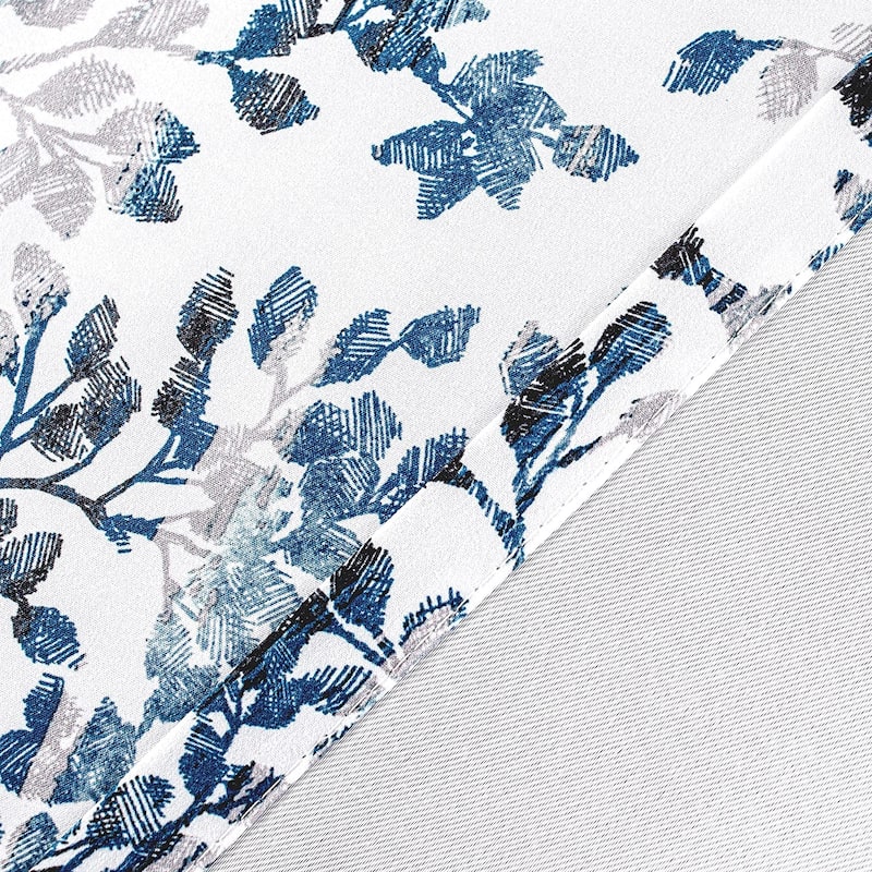 DriftAway Carol Tree Branches Leaf Botanical Print Blackout Thermal Insulated Window Curtain Valance Rod Pocket - 52 x 18