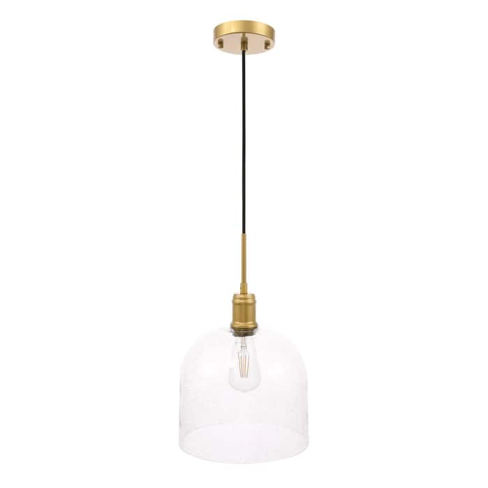 Candie 10-Inch 1-Light Clear Glass Pendant
