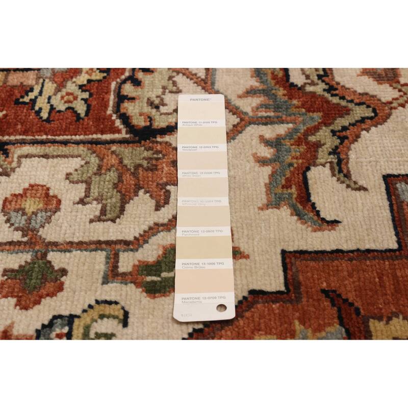 ECARPETGALLERY Hand-knotted Jules Sultane Ivory Wool Rug - 8'7 x 11'6