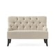 preview thumbnail 11 of 56, Nicole Polyester Blend Fabric Settee by Christopher Knight Home - 29.25"L x 43.75"W x 30.50"H