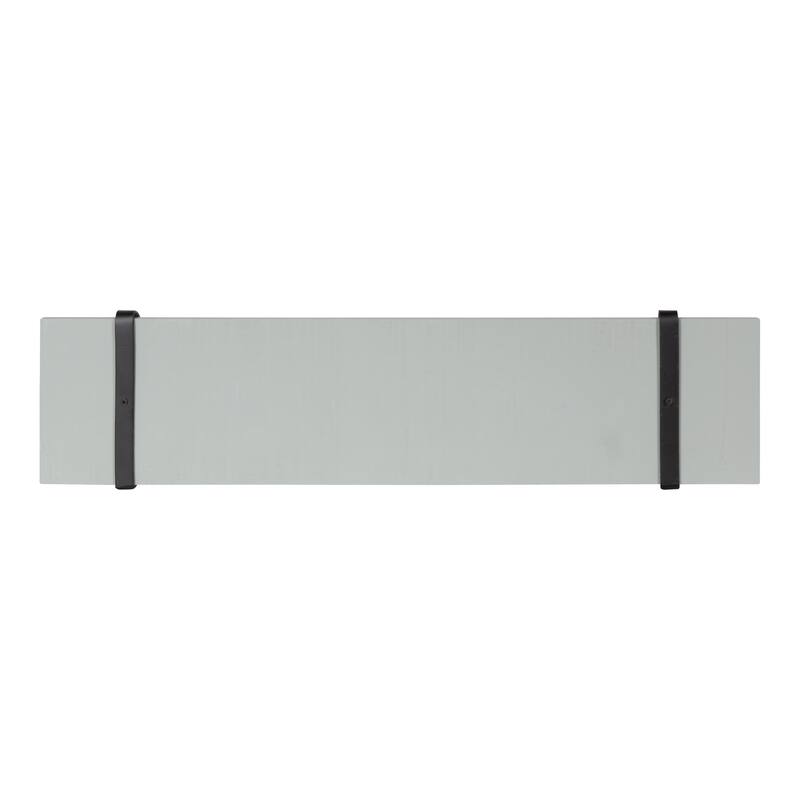 Kate and Laurel Soloman Wood 2 Piece Shelves with Metal Brackets