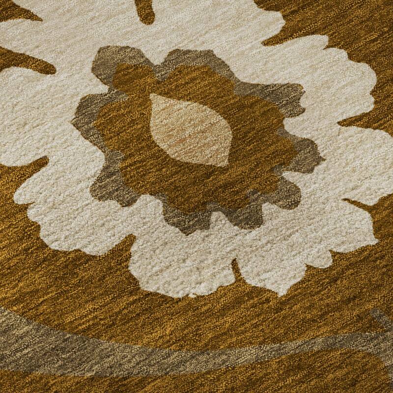 Premium Washable Super Soft Floral Scallops Mayfield Rug