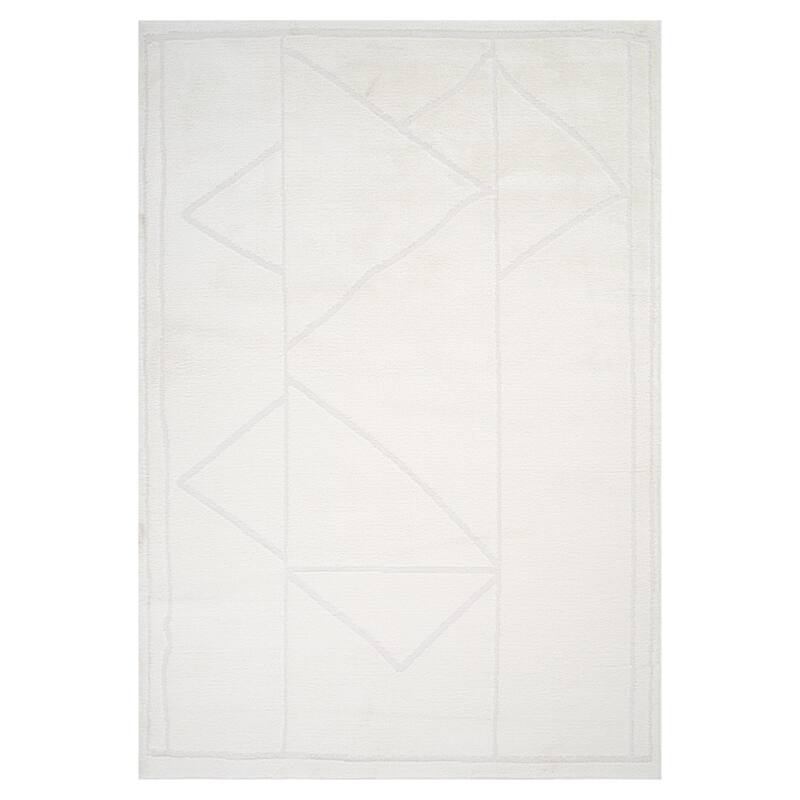 HomeRoots Geometric Rectangle Area Rug