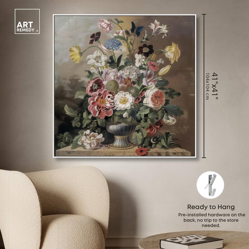 Classical Dream Vase Canvas by Art Remedy