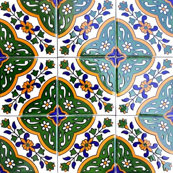 5 Sq. Ft. (45 tiles) Backsplash Design 4x4 Pool Kitchen Bathroom Wall ...