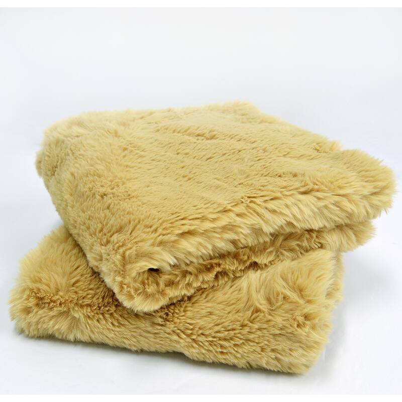 Serenta Heavy Fauxfur Pillow Shell 2 PC Set, 20''x20''