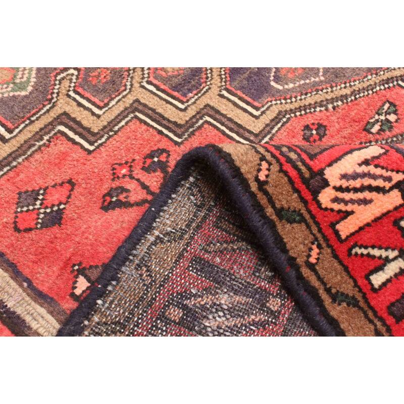 ECARPETGALLERY Hand-knotted Andelz Red Wool Rug - 4'5 x 6'11