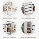 preview thumbnail 15 of 20, Twin Size Wood Low Loft Bed With Pull-Out Desk, Drawers, Cabinet, and Shelves