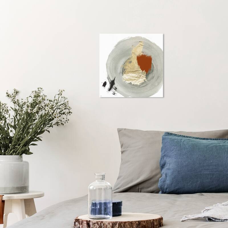 Wynwood Studio Prints Abstract Eclec Gray and Light Gray Modern & Contemporary Wall Art Canvas Print - 12 x 12