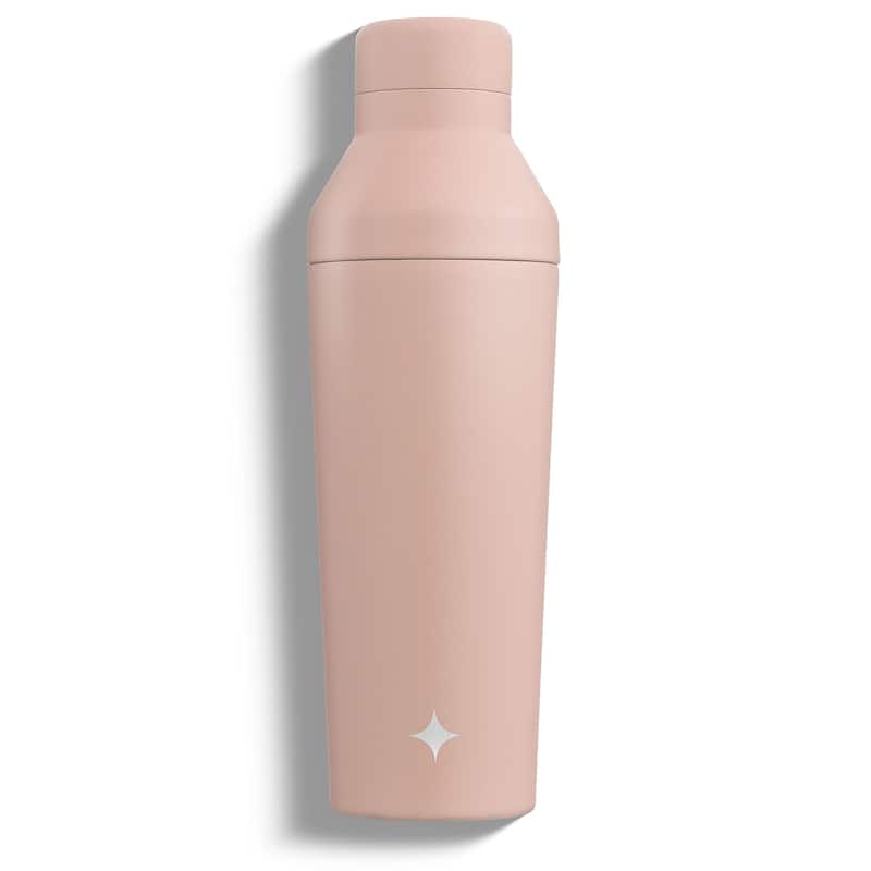 JoyJolt Vacuum Insulated Stainless Steel Cocktail Protein Shaker - 20 oz - Pink