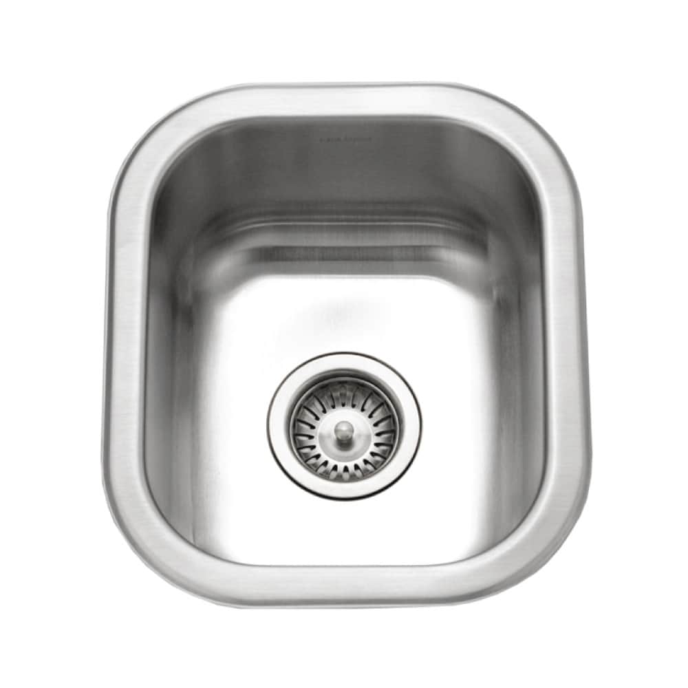 Houzer Club 12-1/2" Single Basin Undermount 18-Gauge Stainless Steel