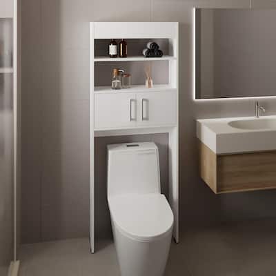 Over The Toilet Space Saver Shelf, Bathroom Storage Cabinet Organizer