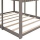 preview thumbnail 13 of 26, Full Over Full House Roof Bunk Bed with Window and Ladder - Stylish and Fun