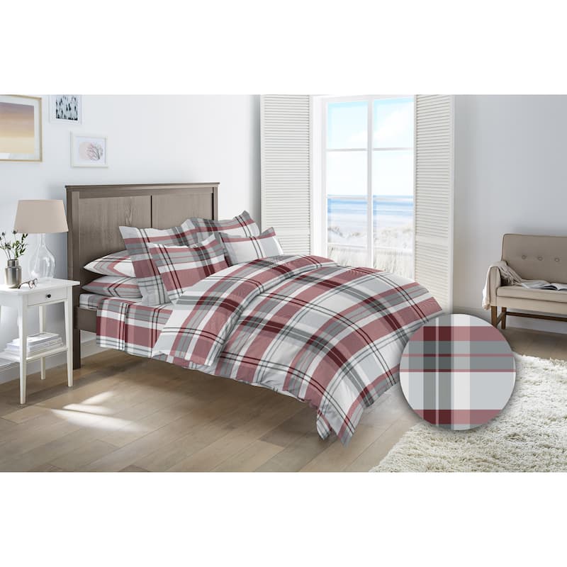 Dormisette Luxury German Flannel 3-piece Cotton Duvet Cover Set