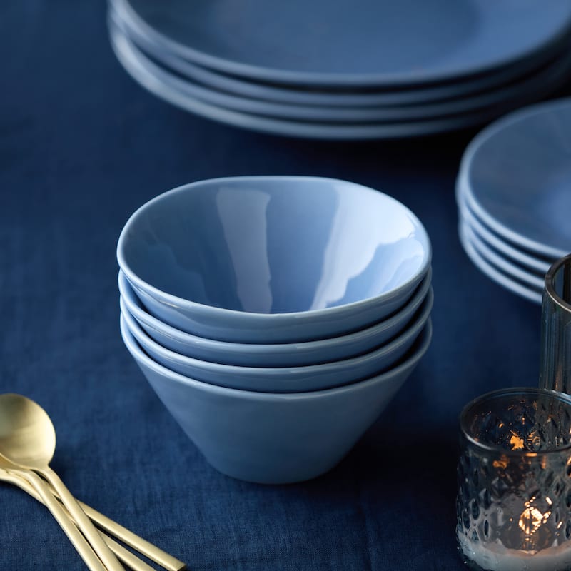 Certified International Cloudy Sky 6.25" Ice Cream/Dessert Bowls,Set of 4 - 6.25'' W x 6.25'' D x 3'' H
