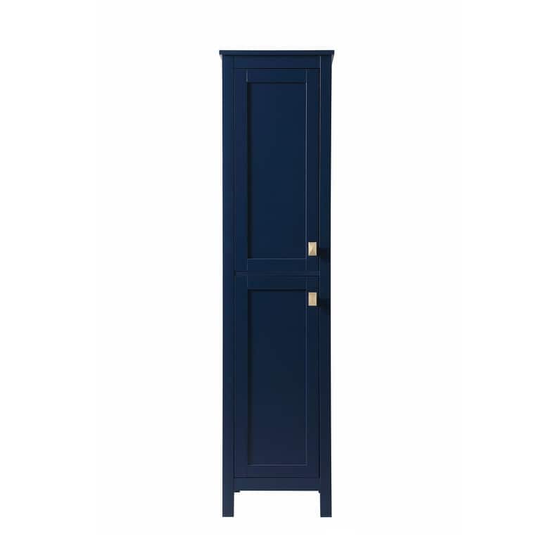 Indigo Home 16 Inch Bathroom Linen Storage Freestanding Cabinet