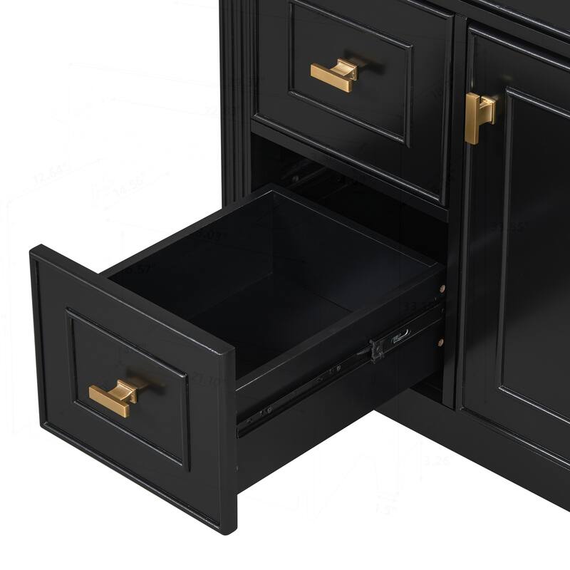 Modern Bathroom Vanity with Multiple Storage Options