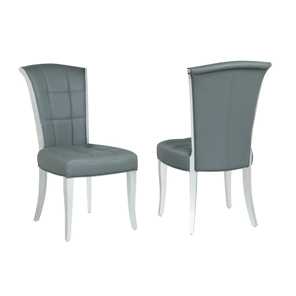 Somette Aurelia Tufted Side Chair, Set of 2 - 27.8" x 20.3" x 37.8"