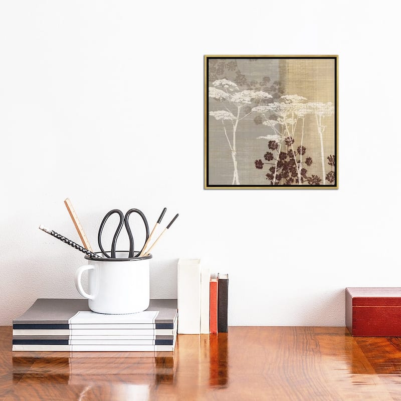 iCanvas "Lace I" by Tandi Venter Framed