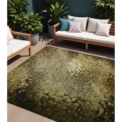 Elra Pure & Simple Weather Resistant Classic Meets Modern Outdoor Rug
