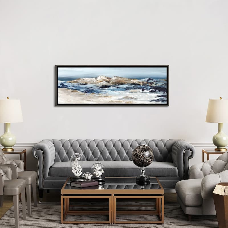 iCanvas "By The Rocks" by Luna Mavis Framed