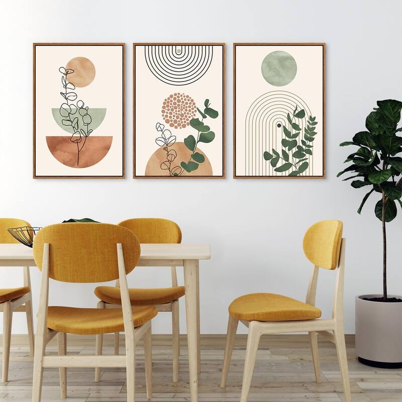 Abstract Bohemian Wall Decor, Mid Century Modern Geometric