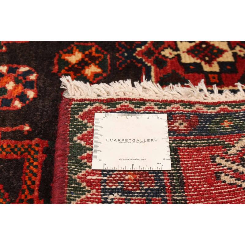 ECARPETGALLERY Hand-knotted Andelz Black Wool Rug - 4'10 x 7'3