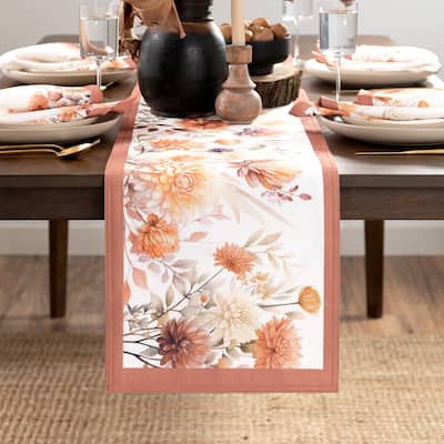 Autumn Blooms Table Runner - 13x70