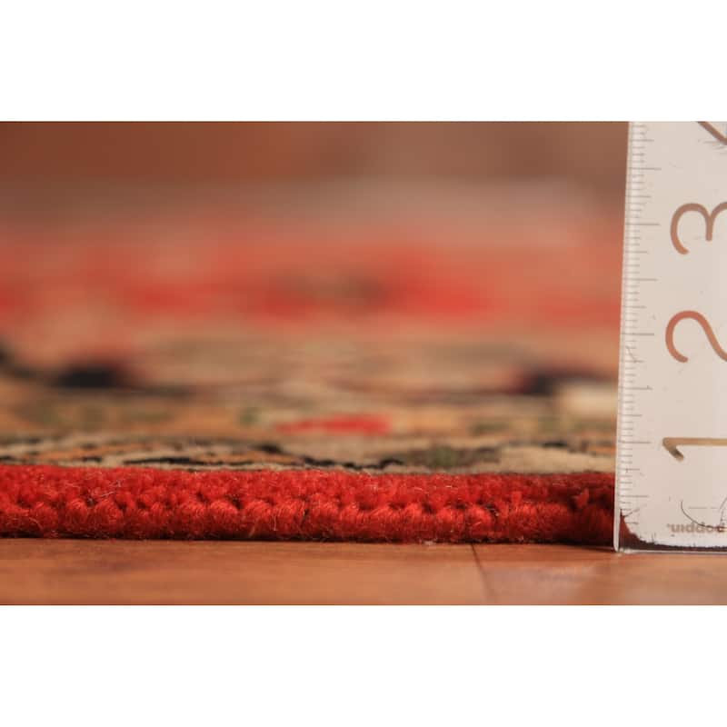All-Over Orange Oushak Oriental Large Area Rug Handmade Wool Carpet - 11'10" x 14'7"