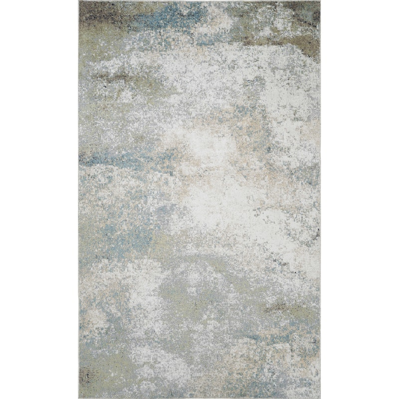 Machine Washable Henry Rug - 6'6" x 9'6" - Green/Ivory