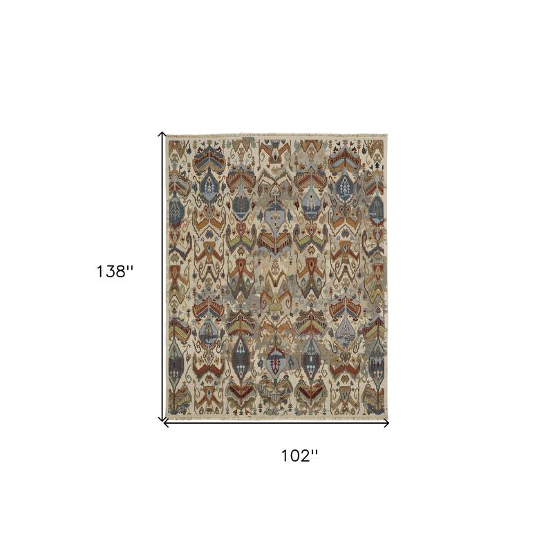 HomeRootsIkat Bohemian Rectangle Area Rug
