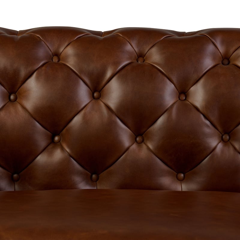 Poly & Bark Lyon 87" Sofa - Full Grain Genuine Italian Leather