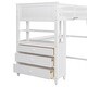 preview thumbnail 23 of 45, Twin size Loft Bed with Drawers and Desk