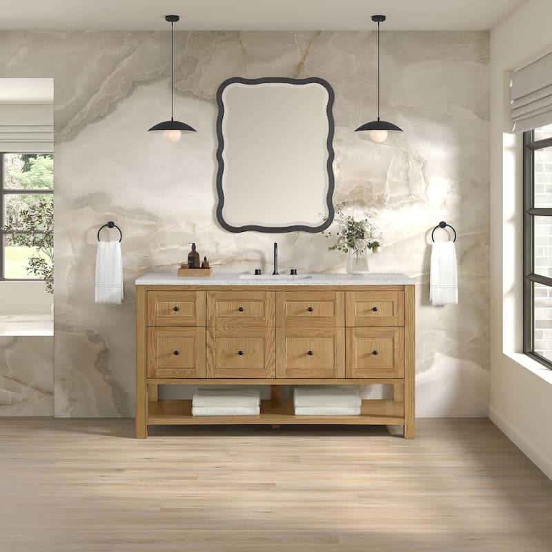 Breckenridge 60" Single Vanity, Light Natural Oak - 60S