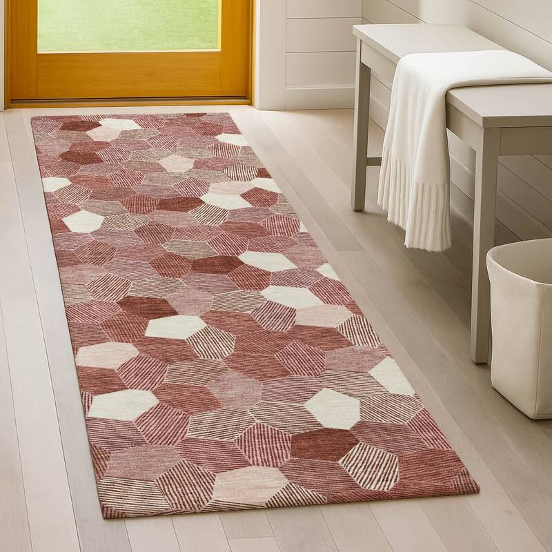 Machine Washable Indoor/ Outdoor Modern Loyd Chantille Rug