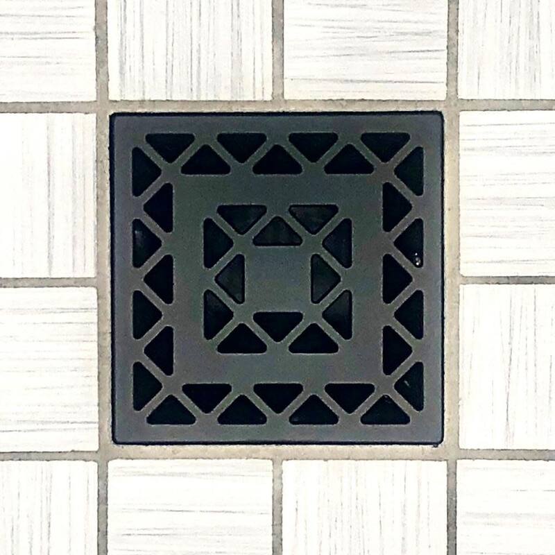 Ebbe America E4802-MB LATTICE - Matte Black - Unique Drain Cover