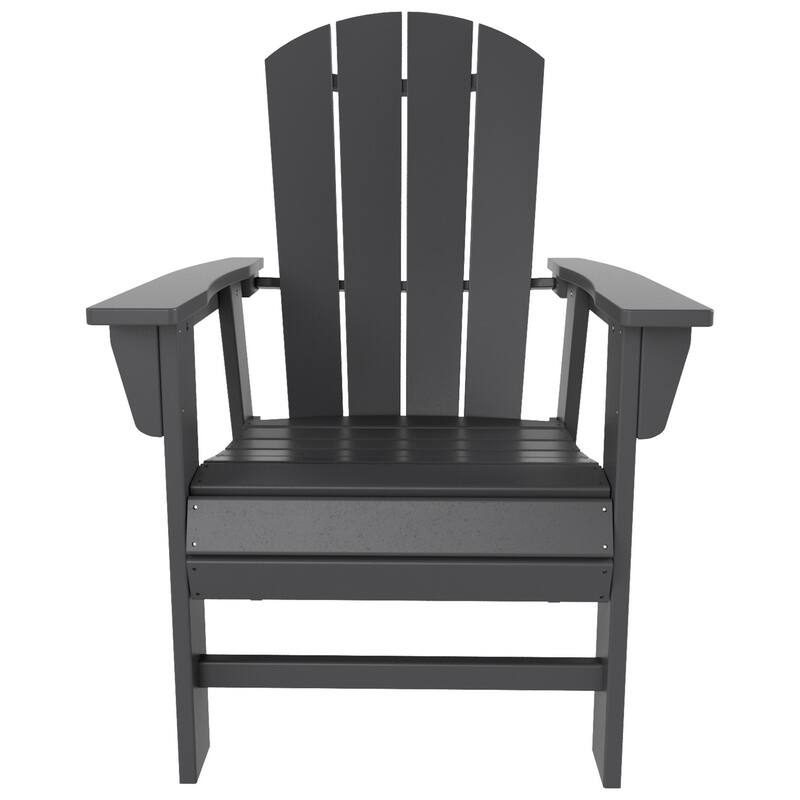 Polytrends Laguna Casual Upright Adirondack Chair (Set of 2)