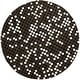 preview thumbnail 16 of 21, SAFAVIEH Handmade Soho Quarta Dots N.Z. Wool Rug 6' Round - Black/White - Round