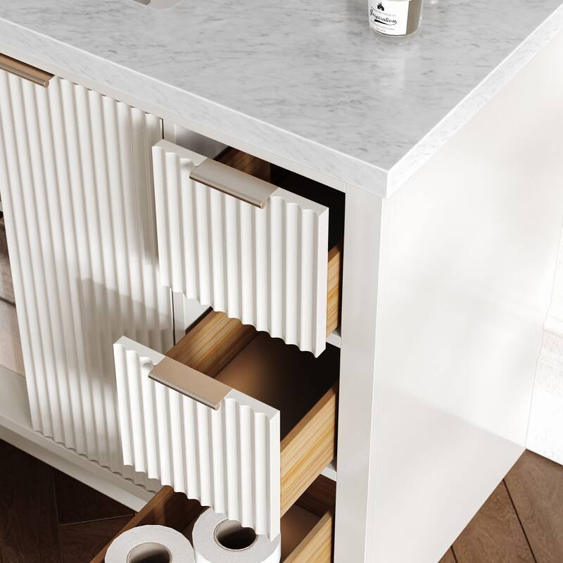 Ariel P49CWOVO Milan 49" Free Standing Single Basin Vanity Set with