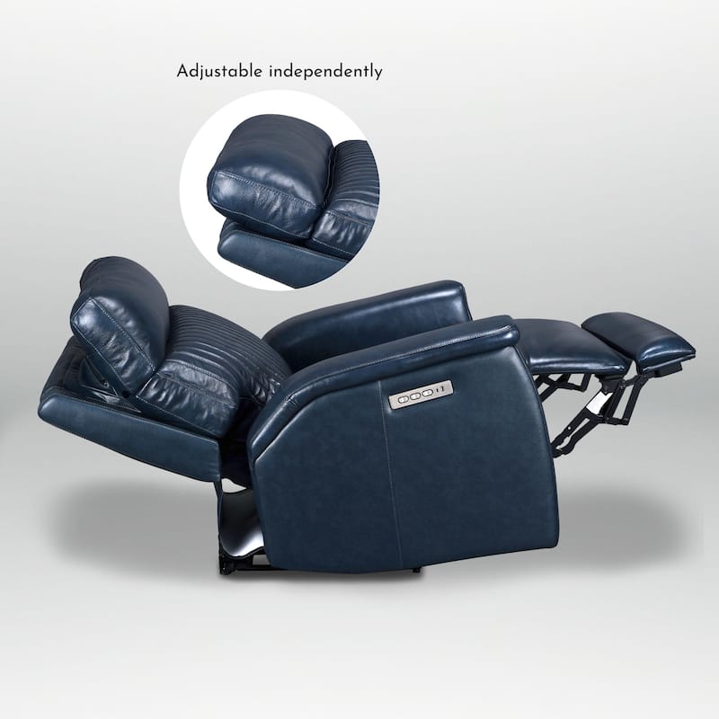 Leather Zero Gravity Power Recliner with Power Headrest and Power Lumbar,USB&USB-C Port