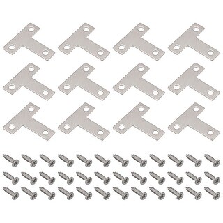45mm Flat Brackets - Bright Zinc Plated Steel
