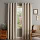 Aurora Home Thermal Insulated Blackout Grommet Top Curtain Panel Pair - 52" w x 96" l - Biscuit