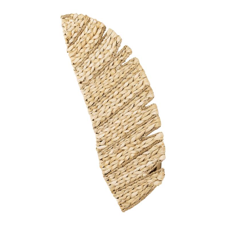 Varaluz Banana Leaf Wall Sconce - French Gold/Natural Seagrass