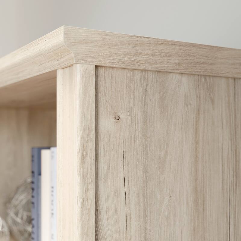 Wood Library Hutch with Adjustable Shelves, Brown - 32.87" W x 13.62" D x 40.04" H