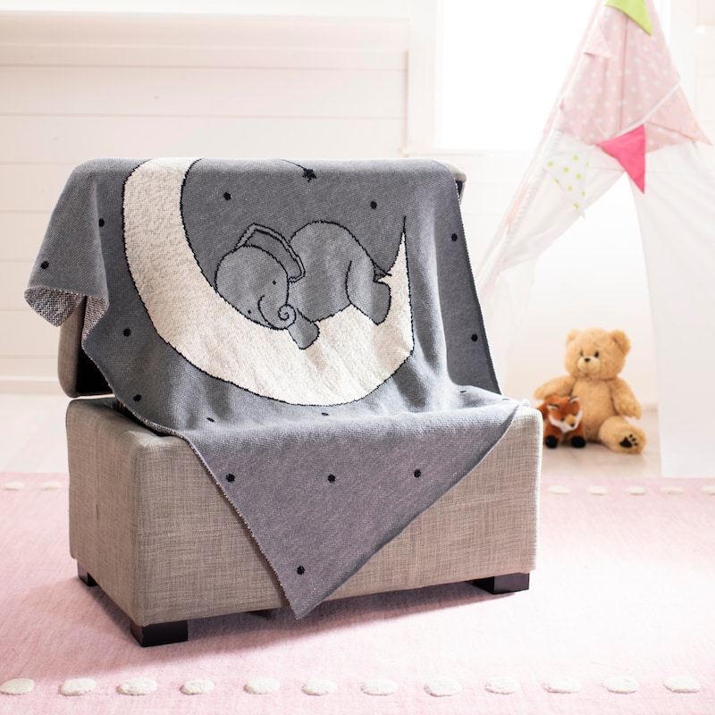 SAFAVIEH Baby Collection Ella Throw - Grey - 32" x 40"
