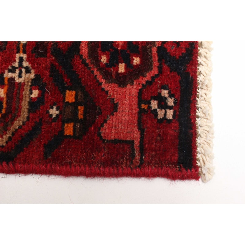 ECARPETGALLERY Hand-knotted Andelz Red Wool Rug - 3'10 x 6'4