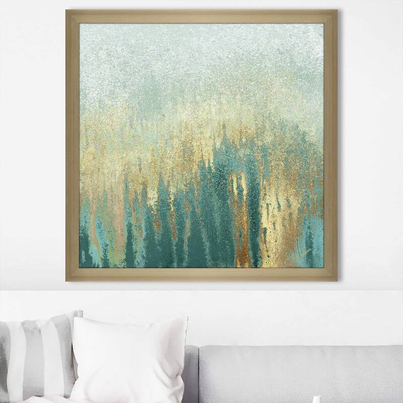 "Teal Golden Woods (Square)" Print on Acrylic