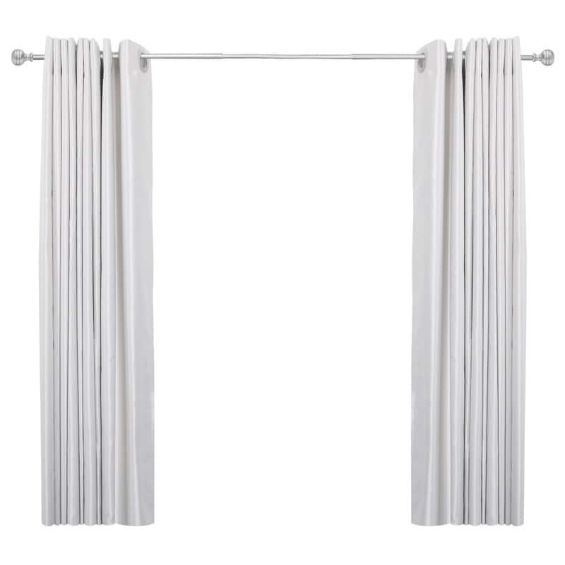 UTOPIA ALLEY 5/8 Inch Curtain Rod - Adjustable Drapery Rods, Bedroom & Living Room Decorative Curtain Rods