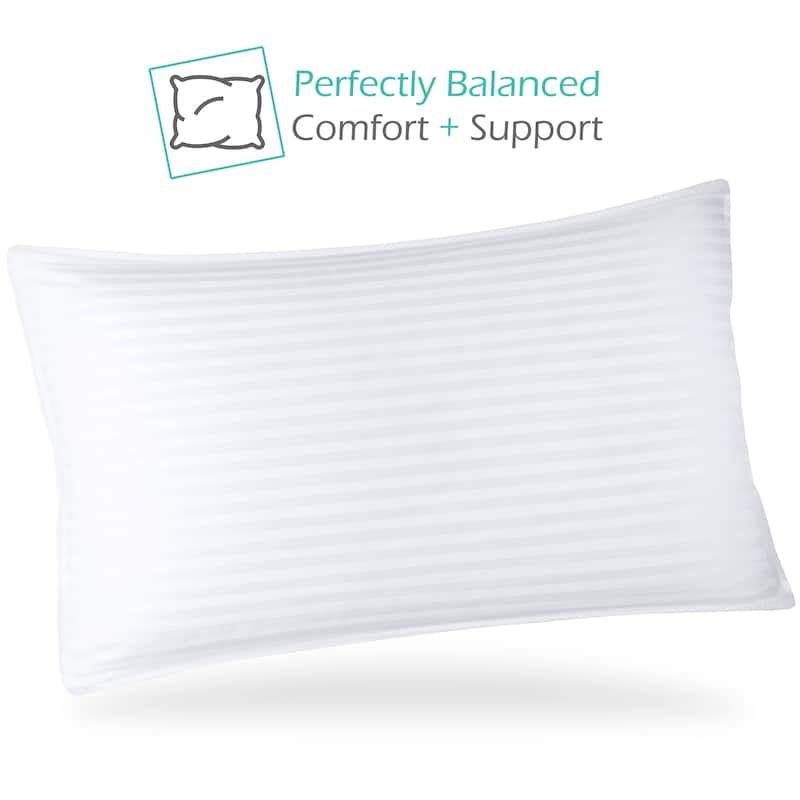 Nestl 100% Cotton Cover Premium Plush Down Alternative Bed Pillow